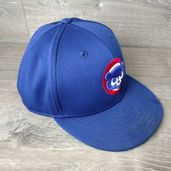 Chicago Cubs New Era 59Fifty Hat Cubbie Bear Logo Fitted Size 7 3/4 Baseball Cap - Picture 3 of 12